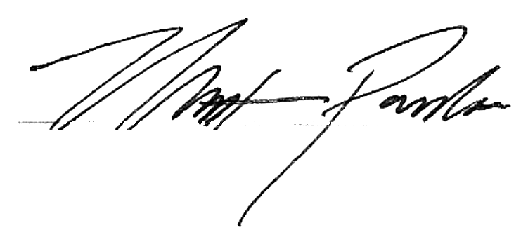 Matt Paulus signature